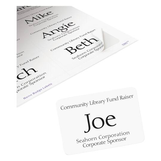 5 Packs: 400 ct. (2,000 total) Avery® Flexible Adhesive Name Badge Labels